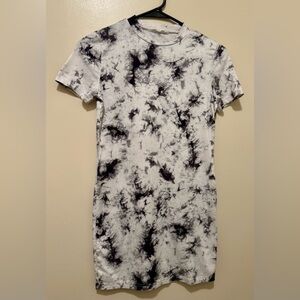 SHEIN Tie-Dye Short Sleeve Dress